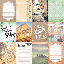 Load image into Gallery viewer, Paper House Productions 12x12 Scrapbook Paper -  Italian Tags (P-2068)
