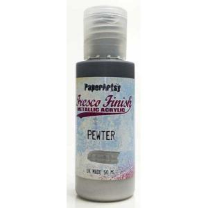 Paper Artsy Fresco Finish Metallic Acrylics Pewter (FF21)