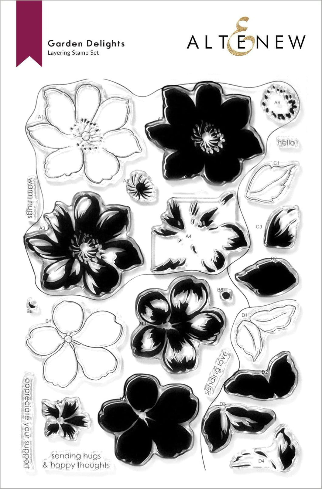 Altenew Garden Delights Layering Stamp & Die Set  (ALT6781)