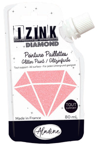 Aladine Izink Diamond Glitter Paint Rose Poudre (80828)