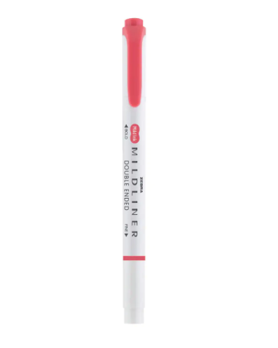 Zebra Mildliner Highlighter Red (Z78130)