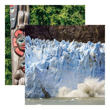 Load image into Gallery viewer, Reminisce Alaska Cruise Collection 12x12 Scrapbook Paper Calving Glacier (ALC-003)
