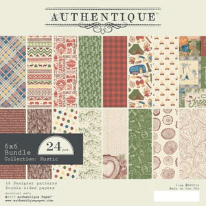 Authentique Rustic Collection 6x6 Paper Pad (RUS010)