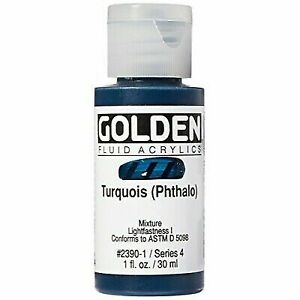 Golden Fluid Acrylics Turquois (Phthalo) (2390-1)