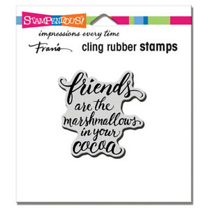 Stampendous Fran's Cling Rubber Stamps Marshmallow Friends (CRF247)