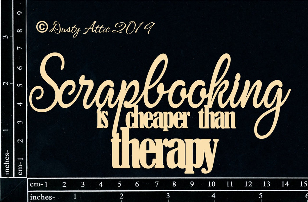 The Dusty Attic Chipboard - Scrapbooking Is... (DA2443F)