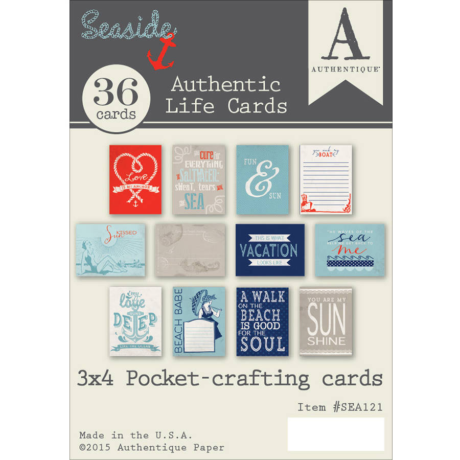 Authentique Authentic Life Cards Seaside (SEA121)