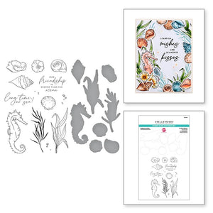 Spellbinders Seahorse Garden Stamp & Die Set (SDS-182)