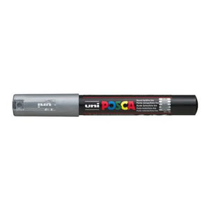 Posca Paint Marker 0.7mm Bullet Shaped Silver PC-1M