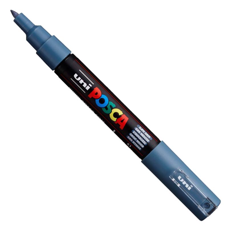 Posca Paint Marker 0.7mm Bullet Shaped Slate Grey PC-1M