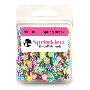 Buttons, Galore & More Sprinkletz Embellishments Spring Break (NK136)