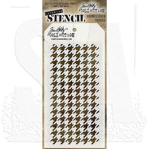 Tim Holtz Layering Stencil Houndstooth: THS055