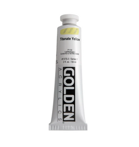 GOLDEN Artist Colors Heavy Body Acrylic Paint Titanate Yellow (1375-2)