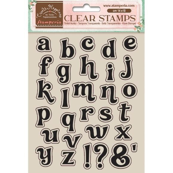 Stamperia Stamps Create Happiness alphabet by Vicky Papaioannou (wtk159)