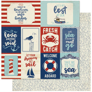 Authentique Voyage Collection 12x12 Scrapbook Paper Voyage Twelve (VOY012)