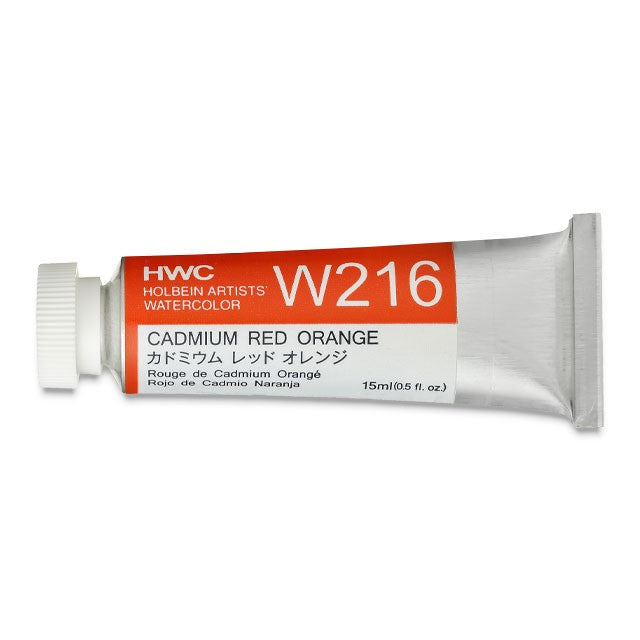 Holbein Artists' Watercolor- Cadmium Red Orange (W216)