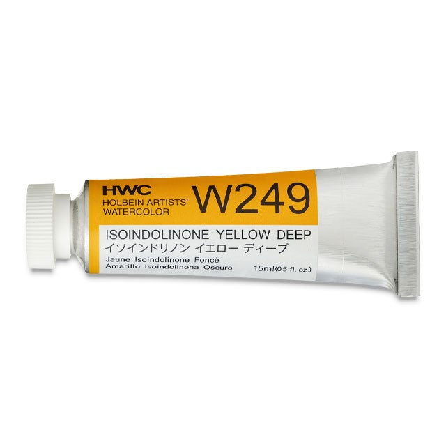 Holbein Artists' Watercolor- Isoindolinone Yellow Deep (W249)