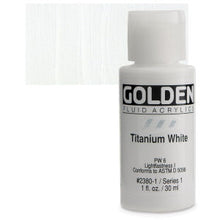 Load image into Gallery viewer, GOLDEN Fluid Acrylics Titanium White (2380-1)
