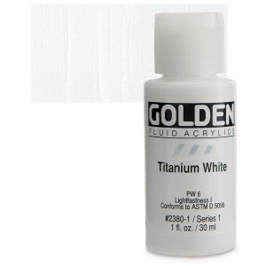 GOLDEN Fluid Acrylics Titanium White (2380-1)