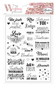 Aladine Foam Stamp Set My Wedding Planner (03265)