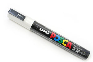 Posca Paint Marker 0.9-1.3mm Bullet Shaped White PC-3M