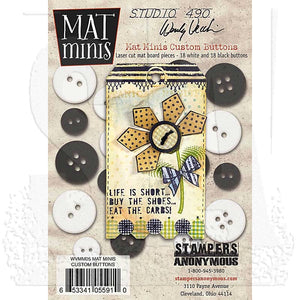 Wendy Vecchi Studio 490 Mat Minis Custom Buttons (WVMM05)