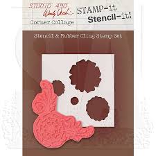 Wendy Vecchi Studio 490 Stamp-it Stencil It! Corner Collage (WVSTST024)