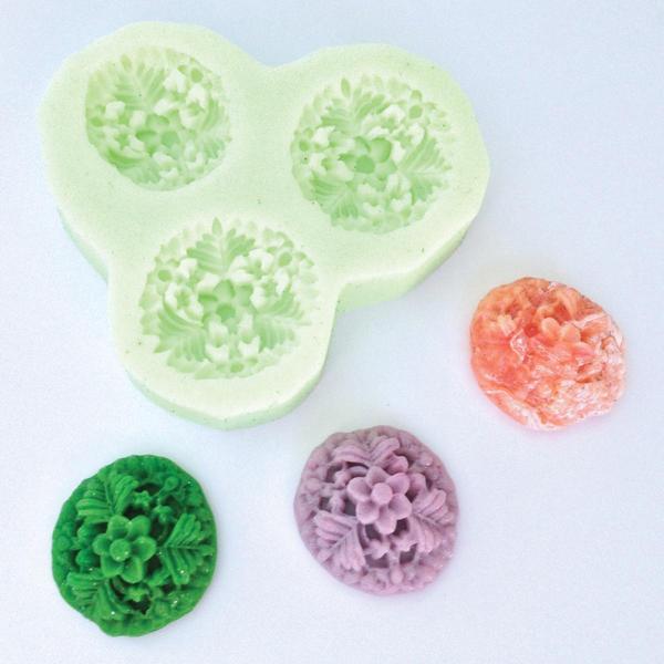 WOW! 3 Dimensional Moulds (Molds) Foliage Button