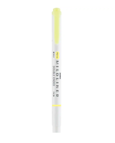 Zebra Mildliner Highlighter Yellow (Z78150)