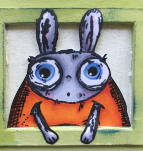 PaperArtsy Rubber Stamp Zinis Bunny designed by ElenaZinski Art (ZN11)