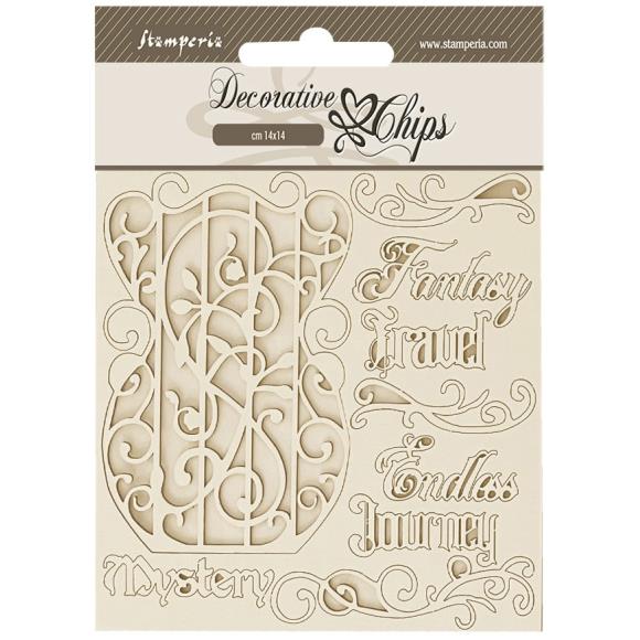 Stamperia Fantasy World Collection Decorative Chips Plate (SCB205)