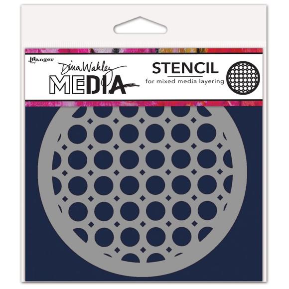 Dina Wakley Media Stencil Rattan Coaster (MDS84952)