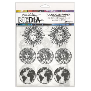 Dina Wakley MEdia Collage Tissue Paper Antiquities (MDA85942)