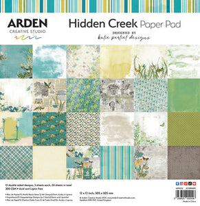 Arden Creative Studio Hidden Creek 12x12 Scrapbook Paper Pad (ACSPP0001)