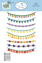 Load image into Gallery viewer, Elizabeth Craft Designs Annette Green Happy Banners Die Set (2200)
