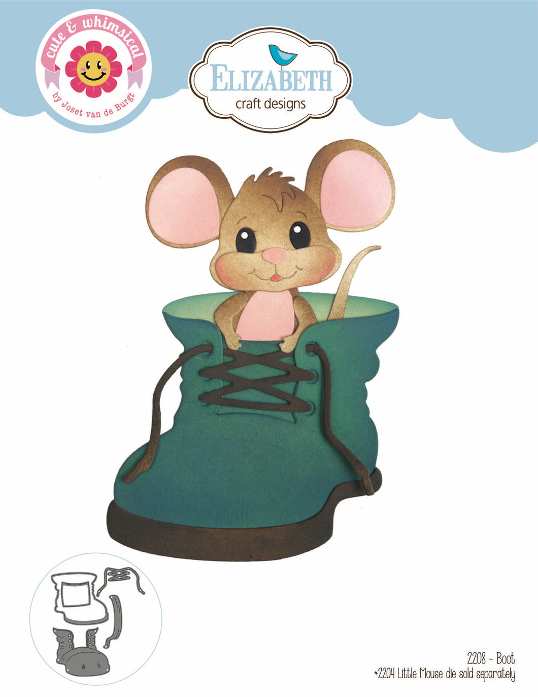 Elizabeth Craft Designs Meet the Mice Boot (2208)