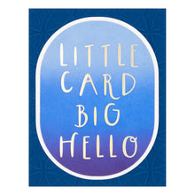 Load image into Gallery viewer, Spellbinders Paper Arts Little Card Big Hello Glimmer Hot Foil Plate (GLP-402)
