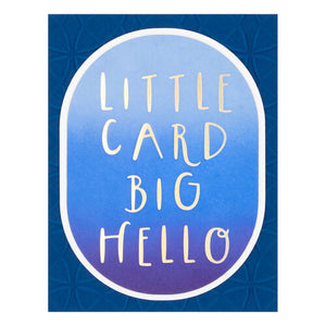 Spellbinders Paper Arts Little Card Big Hello Glimmer Hot Foil Plate (GLP-402)