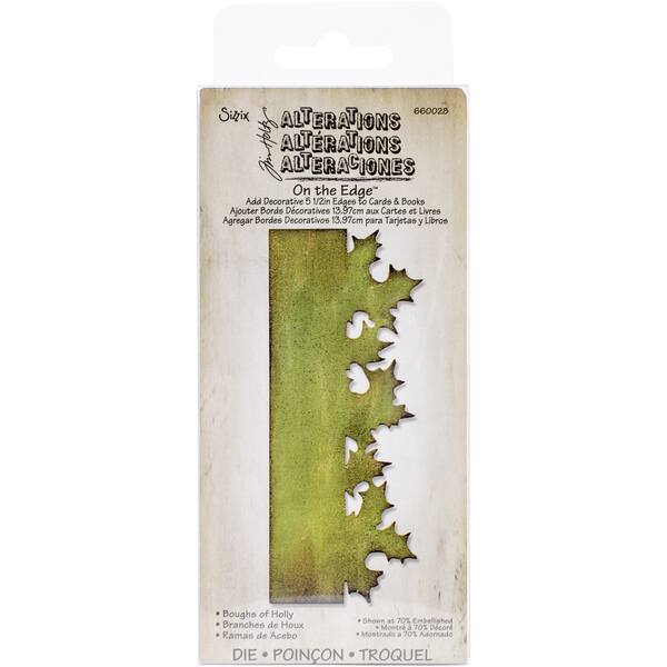 Sizzix Tim Holtz Alterations On The Edge Boughs of Holly Die (660028)