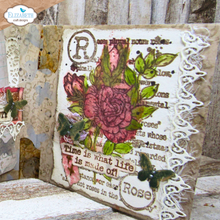 Load image into Gallery viewer, Elizabeth Craft Designs Hinged to the Past Rose Stamp  set (CS392)
