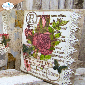 Elizabeth Craft Designs Hinged to the Past Rose Stamp  set (CS392)