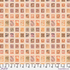 Tim Holtz Freespirit Fabric Orange Stamps (PWTH231.ORANGE)