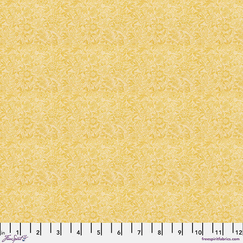 Tim Holtz Freespirit Fabric Yellow Tiny Print (PWTH248.YELLOW)