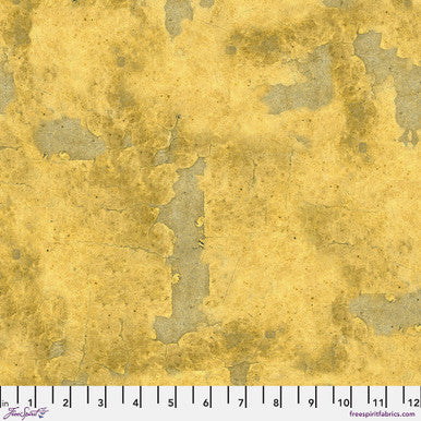 Tim Holtz Freespirit Fabric Yellow Vintage (PWTH249.YELLOW)