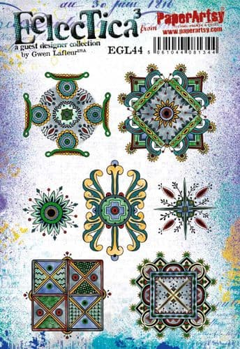 PaperArtsy Eclectica3 Rubber Stamp Set designed by Gwen Lafleur (EGL44)