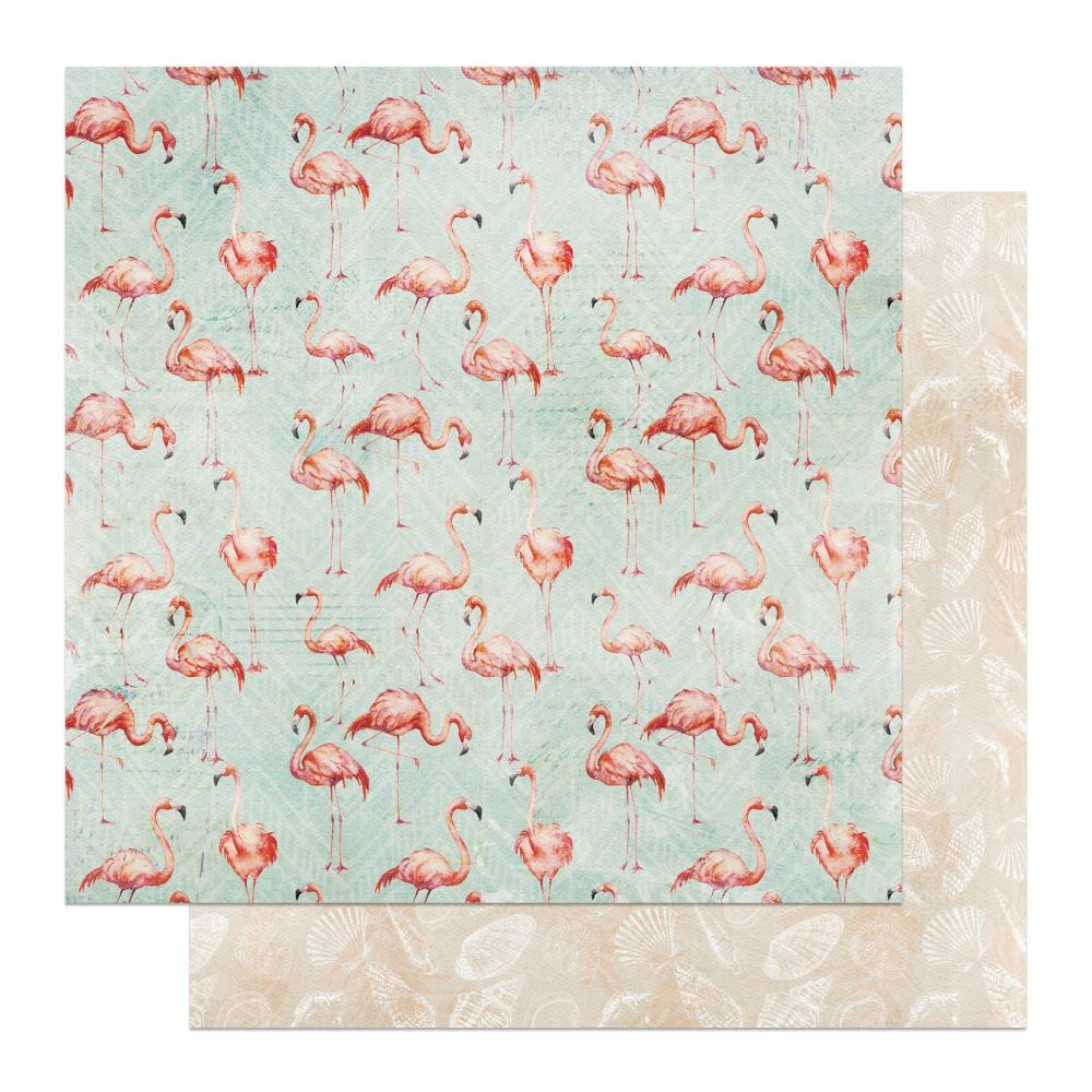 Photoplay Paper Coco Paradise Collection Lets Flamingle 12x12 Paper (CCP4510)