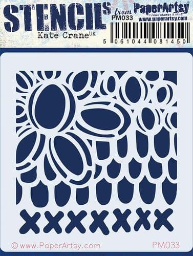 PaperArtsy Mini Stencil by Kate Crane PM033