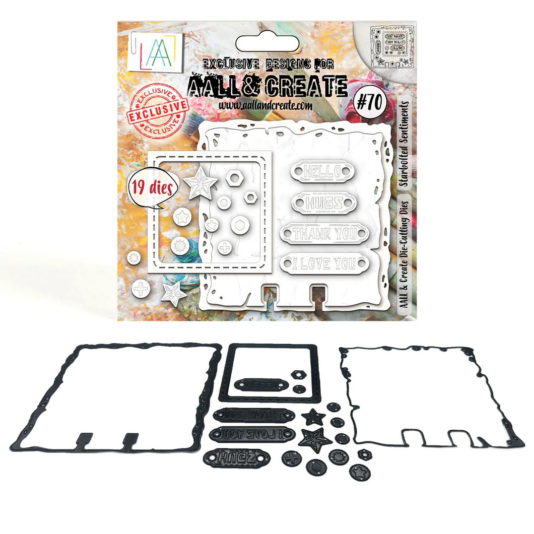 AALL and Create - Die-Cutting Die Set - Starbolted Sentiments (AALL-DI-070)