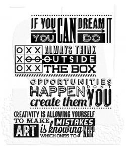 Stampers Anonymous Tim Holtz Collection Motivation 1 (CMS289)