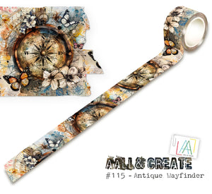 AALL and Create - Washi Tape 25mmx10m - Antique Wayfinder (MT-115)